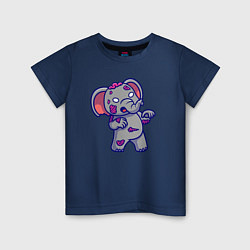 Детская футболка Слонёнок зомби
