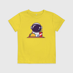 Детская футболка Космический фастфуд