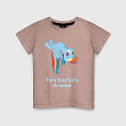 Детская футболка Рейнбоу Дэш: переверни свою жизнь