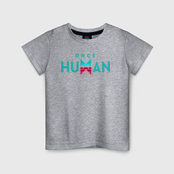 Детская футболка Once human logo