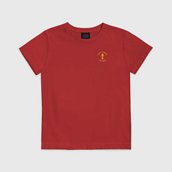 Детская футболка Свят Господь Бог наш крест желтый