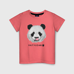 Детская футболка Панда Катюша с языком
