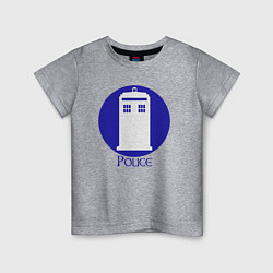 Детская футболка Tardis police