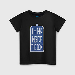 Детская футболка Think inside the box