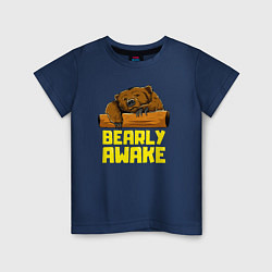 Детская футболка Bearly awake