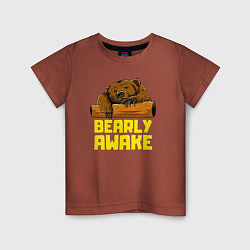 Детская футболка Bearly awake