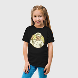 Футболка хлопковая детская Крутой повар, цвет: черный — фото 2