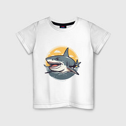 Детская футболка Акула в кругу