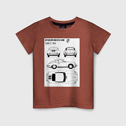 Детская футболка Машина Porsche