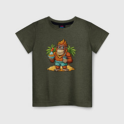 Детская футболка Орангутанг на отдыхе