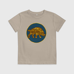 Футболка хлопковая детская Пикты из Total War: Attila, цвет: миндальный
