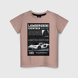 Детская футболка Lamborghini countach