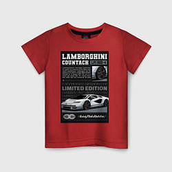 Детская футболка Lamborghini countach