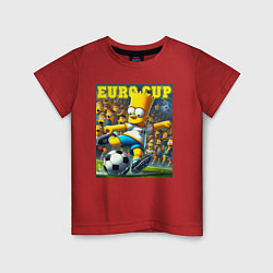 Детская футболка Euro cup - Bart Simpson