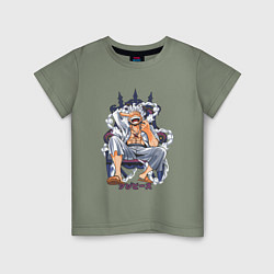 Детская футболка One piece дым smoke