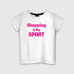 Детская футболка Шоппинг - мой спорт