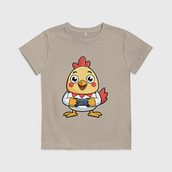 Детская футболка Цыпленок геймер