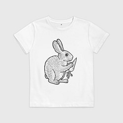 Детская футболка Зайчик и морковка