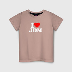 Детская футболка I love JDM