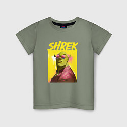 Детская футболка Shrek гигачад