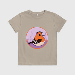 Детская футболка Птица Удод с ирокезом