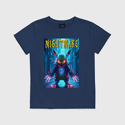 Детская футболка Cyber terrible Pikachu - neon glow