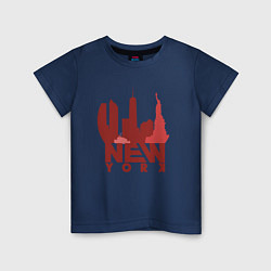 Детская футболка New York red