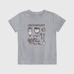 Детская футболка Археология - древние окаменелости