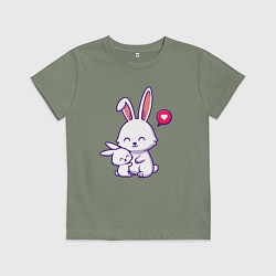 Детская футболка Милые зайчишки