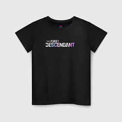 Футболка хлопковая детская The First Descendant - Logo, цвет: черный