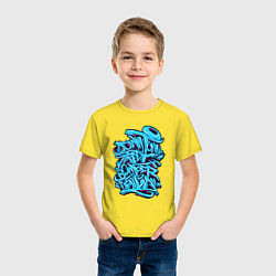 Футболка хлопковая детская Уличный бомбист, цвет: желтый — фото 2