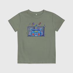 Детская футболка Бумбокс и колонки