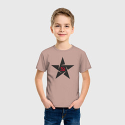 Футболка хлопковая детская Black star USSR, цвет: пыльно-розовый — фото 2