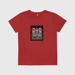 Футболка хлопковая детская Banda bones, цвет: красный