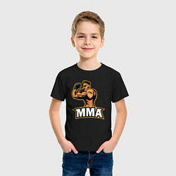 Футболка хлопковая детская Fighter MMA, цвет: черный — фото 2