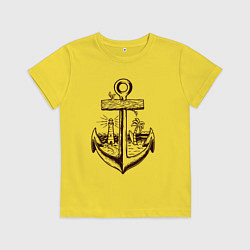 Детская футболка Якорь и море