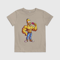 Детская футболка Гомер культурист