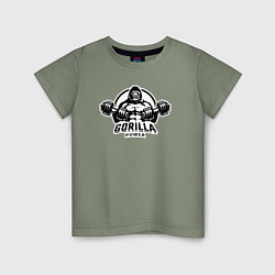 Детская футболка Gorilla power gym