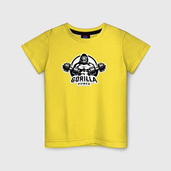 Детская футболка Gorilla power gym