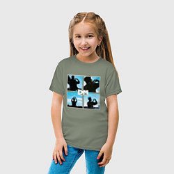 Футболка хлопковая детская Depeche Mode world in my eyes, цвет: авокадо — фото 2