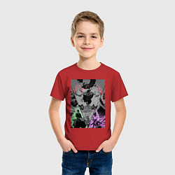 Футболка хлопковая детская Ван-Пис Зоро Ророноа пират, цвет: красный — фото 2