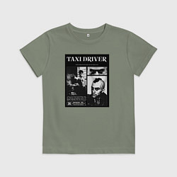 Футболка хлопковая детская Таксист, цвет: авокадо