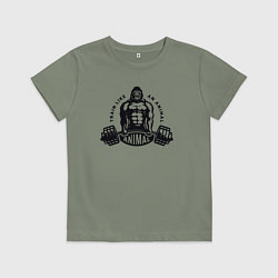 Детская футболка Горилла - тренируйся как зверь