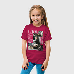 Футболка хлопковая детская Stray kids Bang Chan Eternity, цвет: маджента — фото 2