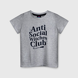 Детская футболка Anti social witches club