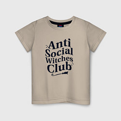 Детская футболка Anti social witches club