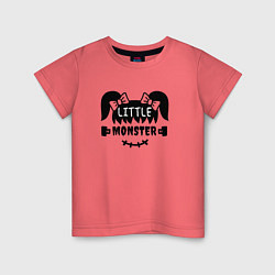 Детская футболка Little monster - girl - пара