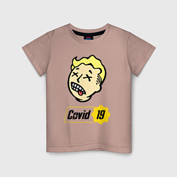 Детская футболка Vault boy - covid 19