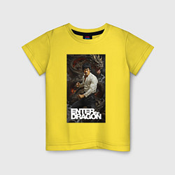 Детская футболка Брюс Ли - выход дракона