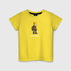 Детская футболка Bart Simpson cyberpunk